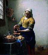 Johannes Vermeer Milkmaid oil painting on canvas